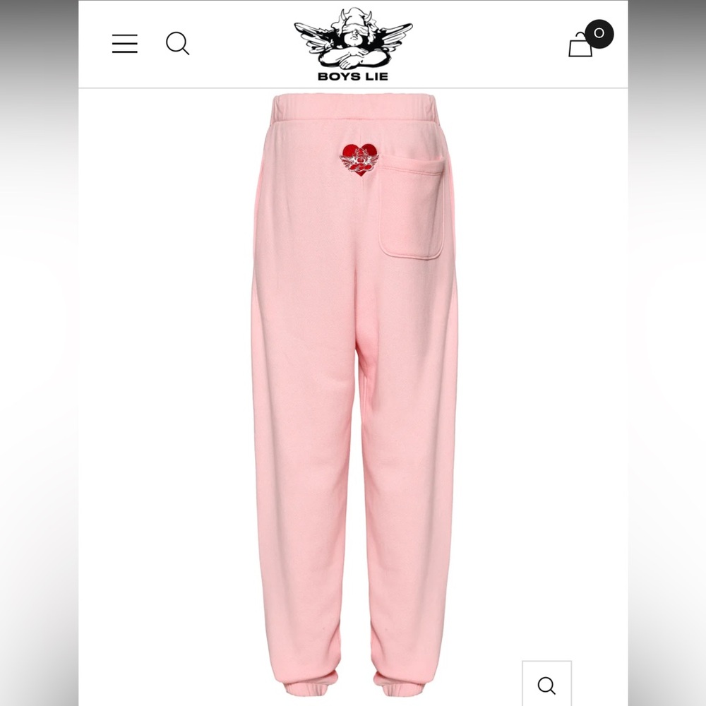 Boys Lie Pink Track Pants